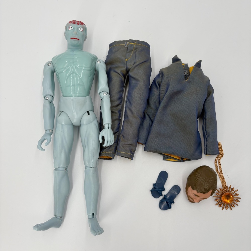 1998 Playing Mantis Captain Action Dr. Evil Figure with Mask and Accessories